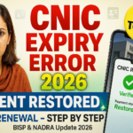 BISP CNIC Expiry Error 2026