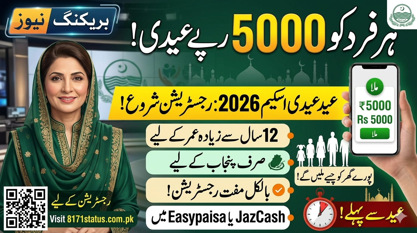 Maryam Nawaz 5000 Eidi Scheme 2026