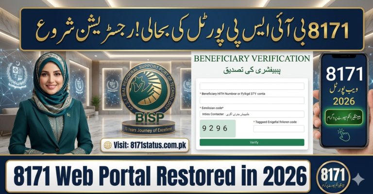8171 Web Portal 2026 – BISP CNIC Check & Online Registration Punjab